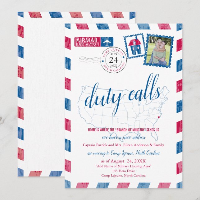 Camp Lejeune, Anúncio de Movimentação Militar do N (Frente/Verso)