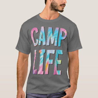 Camp Life Tie-Die Summer Top for Girls Summer Camp