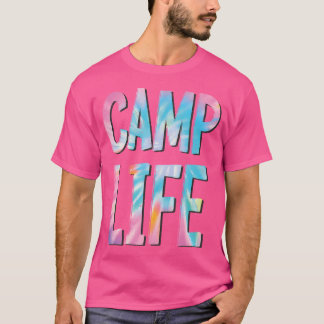 Camp Life Tie-Die Summer Top Para Camp De Verão Pa