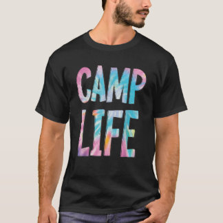 Camp Life Tie Die Summer Top para Meninas de Verão