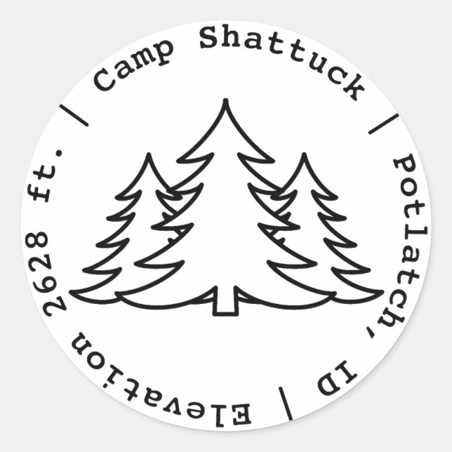 Camp Shattuck - Adesivos (Frente)