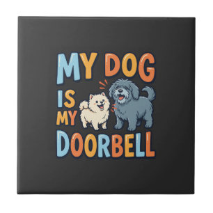 Campainha de Porta de Cachorro Engraçada Amante de