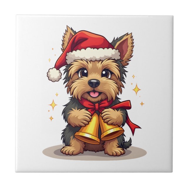 Campainhas de Natal do Yorkshire Terrier (Frente)