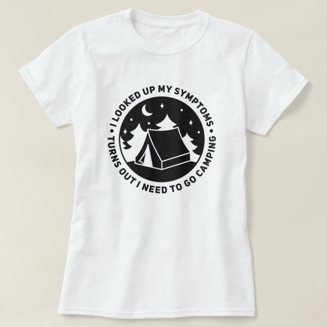 Campanha ao ar livre - Camisa T-Adventure (Frente do Design)