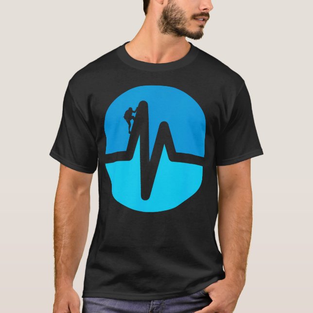 Campanha de subida de camisas Hiker Mountain Rock (Frente)