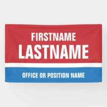 Campanha Eleitoral Vermelho Branco Azul