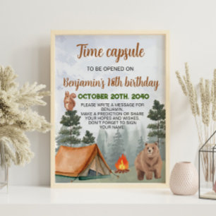 Campanha Poster da Cápsula do Tempo em Woodland