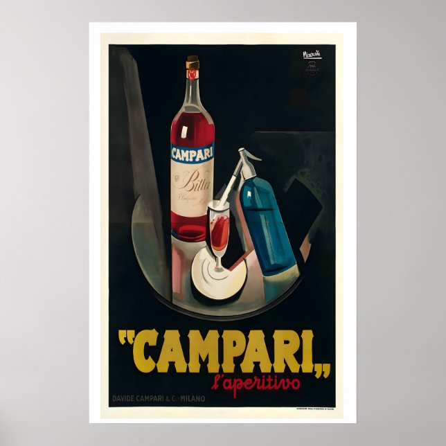 Campari Vintage Advertising Poster (Frente)