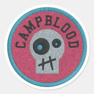 CampBlood Merit Crachá adesivos Skully