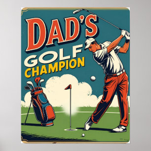 Campeão de golfe do pai Impressão