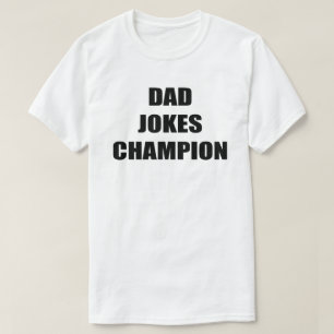 Campeão de Piadas de Pai Camiseta Masculina Dia do