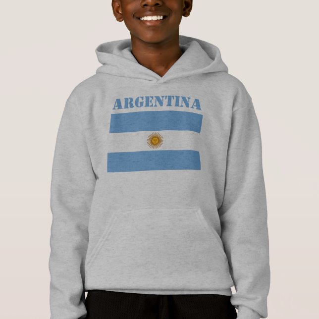 Campeonato Argentina de Bandeira Futebol Hoodie (Frente)