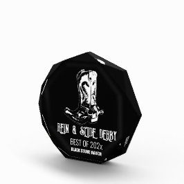 campeonato de prêmio troféu de botas de cowboy der