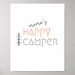 camper feliz da mamãe. Cartaz e Impressões