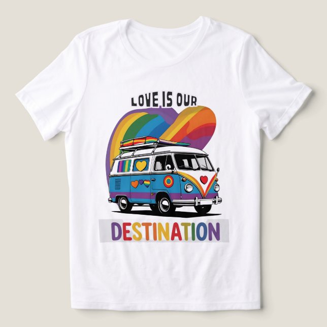 Camper Ortoso - Camisa Orgulho RV Arco-Íris (Design frontal)