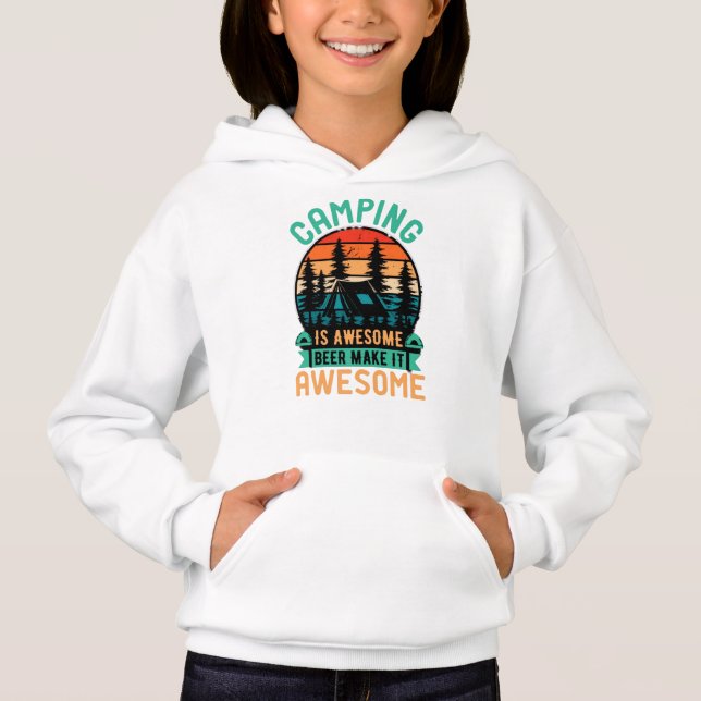 Camping é Incrível Cerveja Torna-o Incrível (Frente)