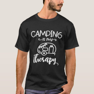 Camping é minha camiseta de Viagem de Terapia