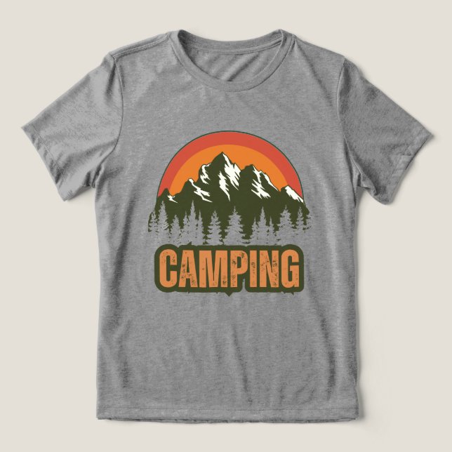 Camping é minha terapia favorita, acampamento engr (Design frontal)
