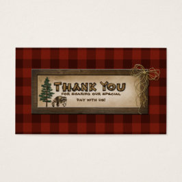 Camping, Glamping, Cartão de Favor do Casamento Na