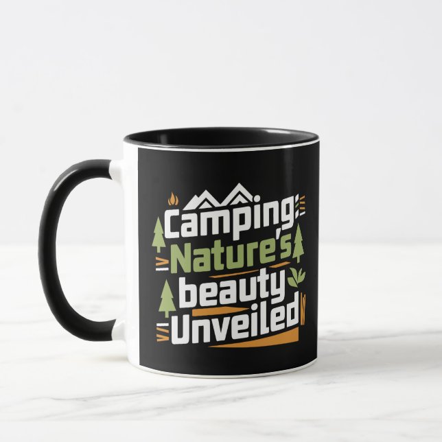 Camping Nature's Beauty Unveled, canecas pretas (Esquerda)