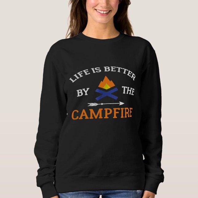 Camping Shirt Life É Melhor Para A Camisa (Frente)