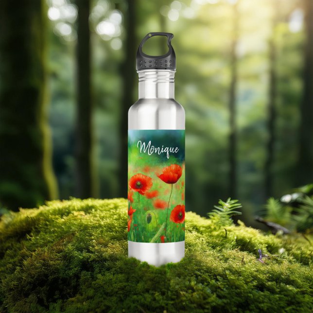 Campo Colorido com Garrafa de Água (Criador carregado)