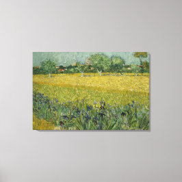 Campo com flores perto da Canvas de Arles