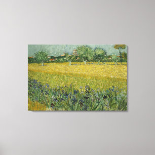 Campo com flores perto da Canvas de Arles