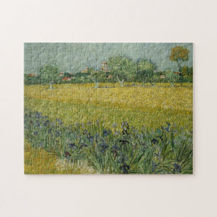 Campo com flores perto de Arles Quebra-cabeça