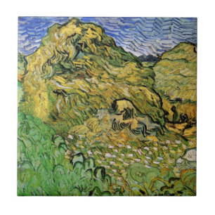 Campo com Montes de Trigo por Vincent van Gogh
