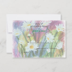 CAMPO DE CARTÕES RSVP PERSONALIZÁVEIS DE DAISES BR