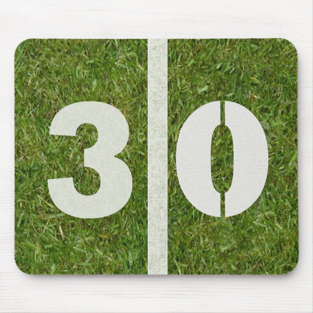 Campo de futebol Mousepad de 30 linhas de jardas (Frente)