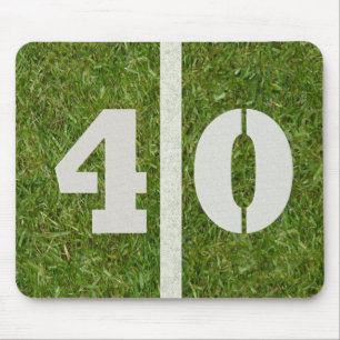 Campo de futebol Mousepad de 40 linhas de jardas