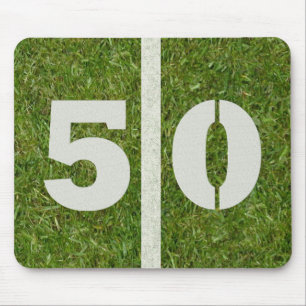 Campo de futebol Mousepad de 50 linhas de jardas