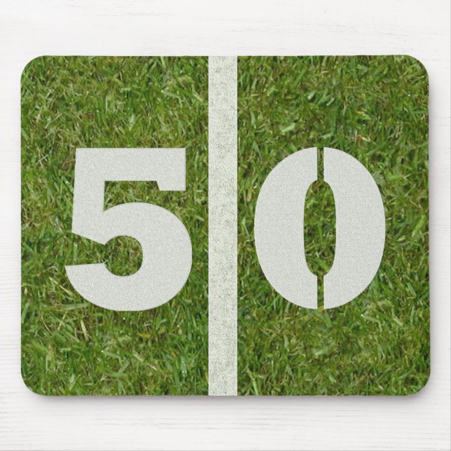 Campo de futebol Mousepad de 50 linhas de jardas (Frente)