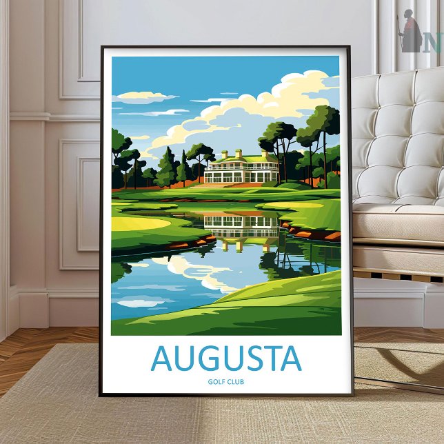 Campo de Golfe Augusta Impressão de Viagem Arte de (Criador carregado)