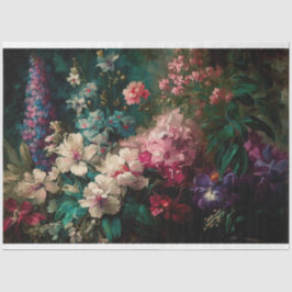 Campo de papel de decoupage e Artesanato das flore