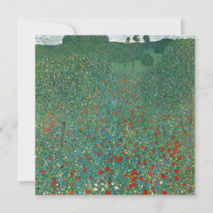 Campo de Papoulas por Gustav Klimt, Arte Novo Vint