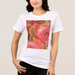 Campo de Poppies Mulheres Camiseta-T