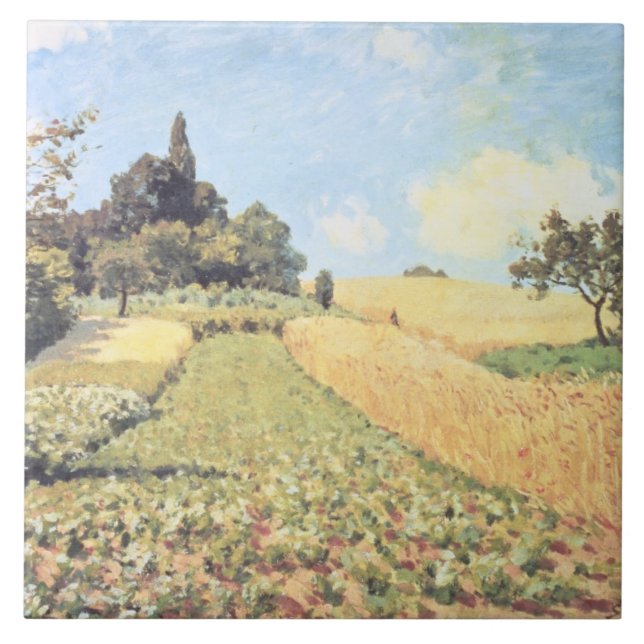 Campo de trigo de Alfred Sisley | (Frente)