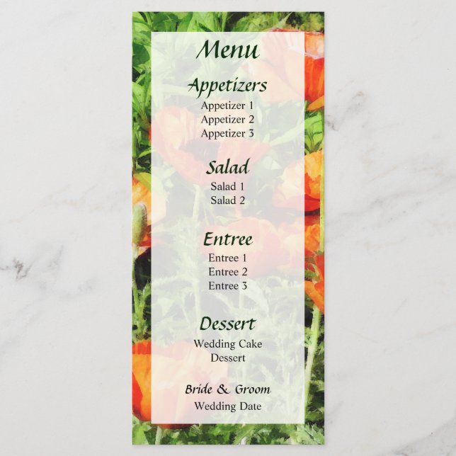 Campo do menu de papas vermelhos... (Frente)