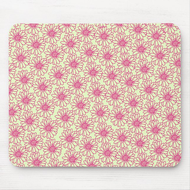 Campo do Mousepad de Visitas, Flores Rosa (Frente)