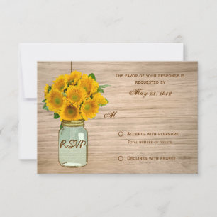 Campo Rustico Girassóis em Pote RSVP