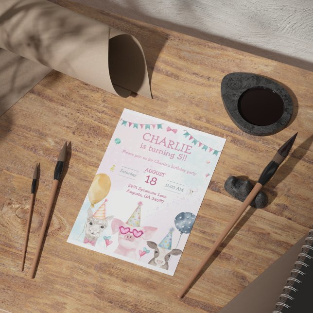 Camponeses de Festas - Convite Whimsy (Criador carregado)