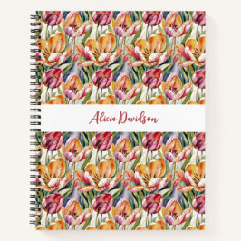 Campos de Água Tulipas Amarelas Vermelhas | seu no