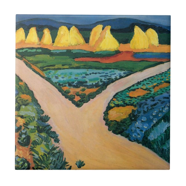 Campos de Legumes de August Macke, Arte Fino Vinta (Frente)