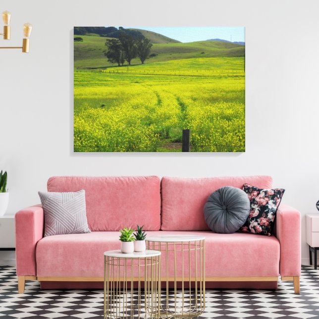 Campos de sementes de mostarda - Canvas (Insitu(Sala de estar))
