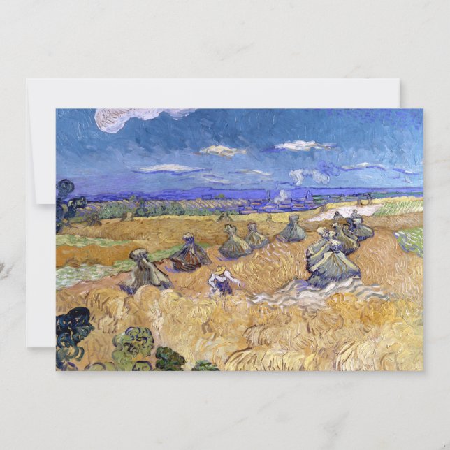 Campos de Trigo com Ceifador | Vincent van Gogh (Frente)