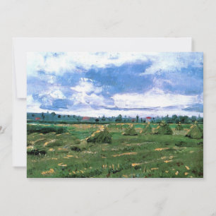 Campos de Trigo com Medas de Feno por Vincent van 