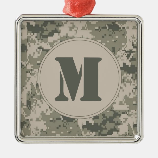 Camuflagem ACU Monograma Ornamento Inicial (Frente)